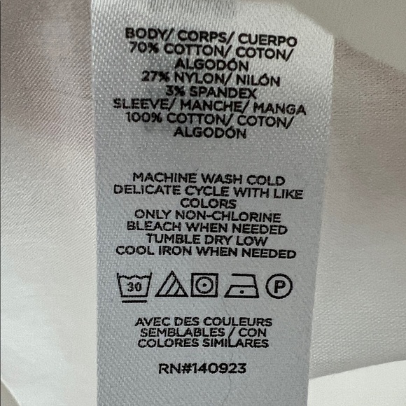 LOFT Cream Lace Flutter Sleeve Top NWT Size L - Picture 11 of 14